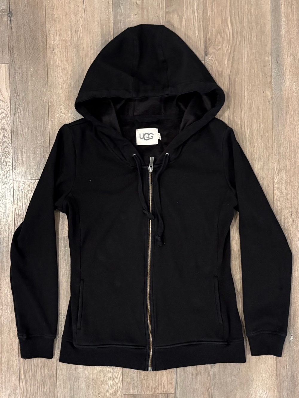 UGG Black Full-Zip Hooded Sweatshirt